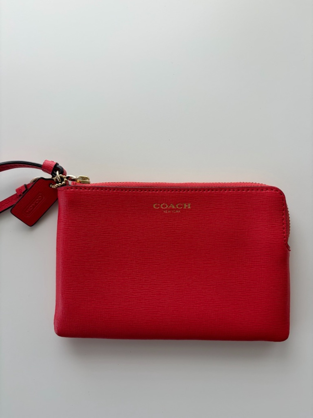 Coach Red Leather Wristlet